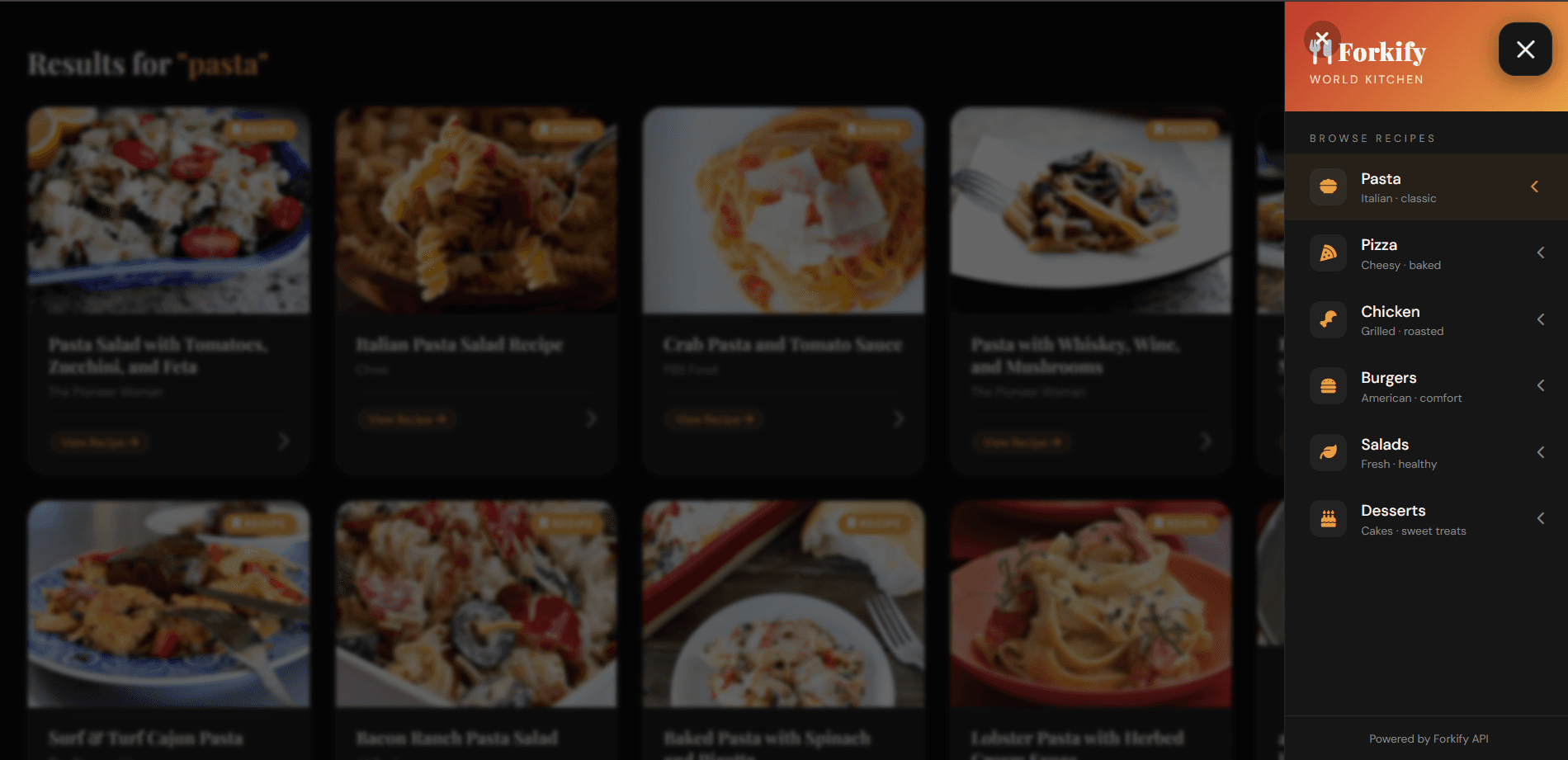 Forkify World Kitchen